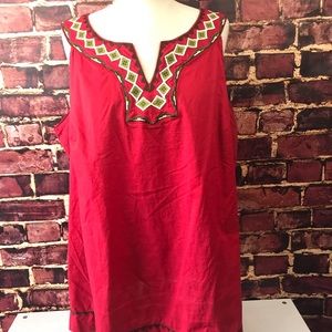 Lane Bryant sleeveless Top Shirt embellished boho